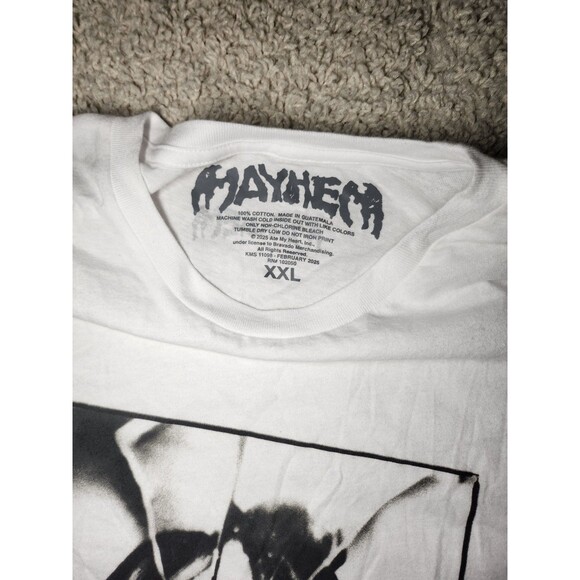 Lady Gaga Mayhem White T-Shirt XXL Graphic Band Tee Excellent Used Condition - Picture 3 of 4